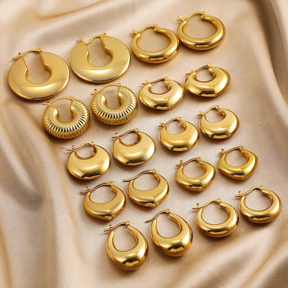 Geometric Circle Earring Vintage Jewelry