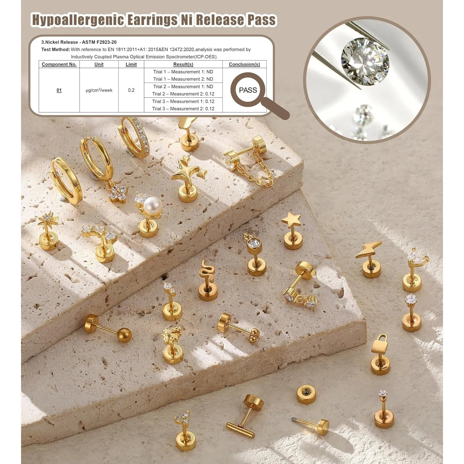 1pc Earrings for Sensitive Ears