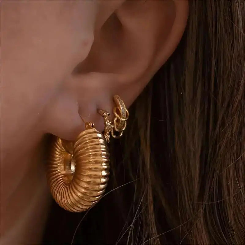 Geometric Circle Earring Vintage Jewelry