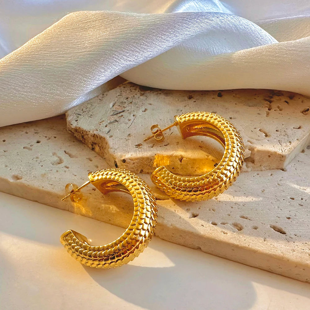 Geometric Circle Earring Vintage Jewelry